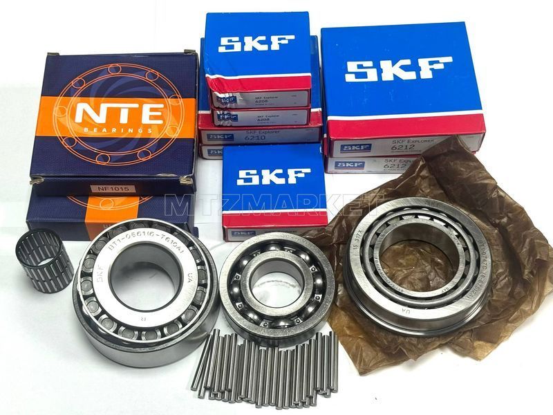 Комплект МТЗ підшипників КПП (вир-во SKF/UKRAINE) 10102 фото