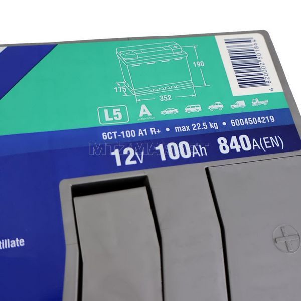 Автомобільний акумулятор ISTA Standard Plus 100Ah 840A R+ (L5) 100Ah 840A R+ (L5) фото